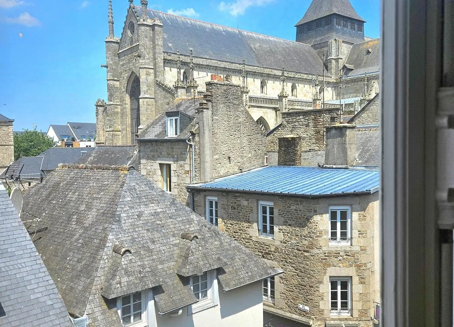 Vue Sur Les Toits De Dinan Apartman Franciaország